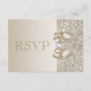 RSVP Séquences Champagne, Bow & Diamond RSVP