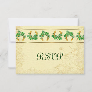 RSVP shamrock et or irlandais