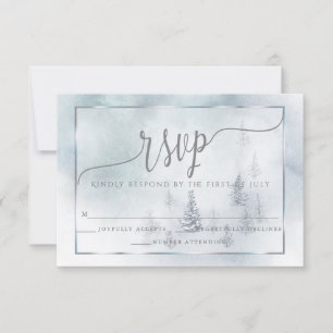 RSVP   Silver Blue Winter Wonderland
