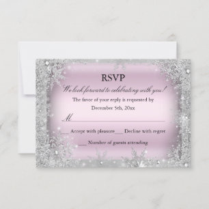 RSVP Silver Winter Wonderland Rose Sweet 16 2