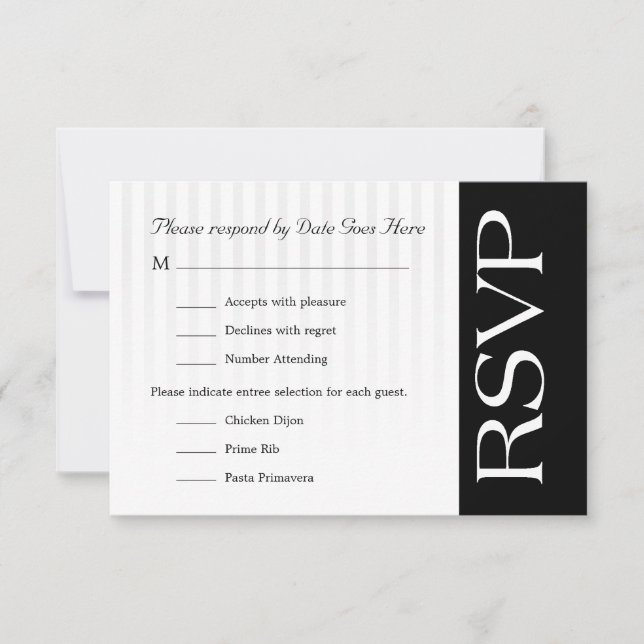 RSVP standard personnalisable (Devant)