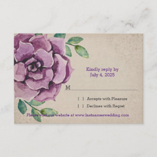 RSVP Succulent pourpre