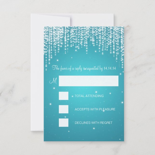 RSVP Sweet sixteen soirée éblouissante Turquoise (Devant)