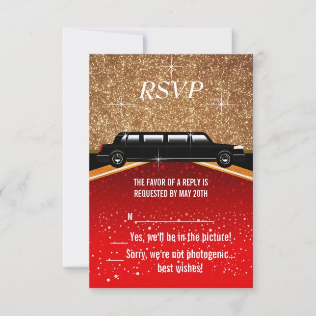 RSVP tapis rouge d'Hollywood (Devant)