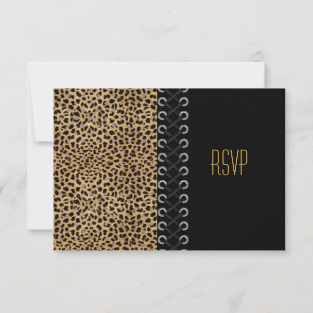 RSVP Toutes Occasions Noir Animal Look Œillets (Devant)
