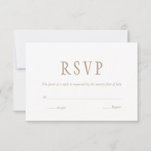RSVP traditionnel élégant