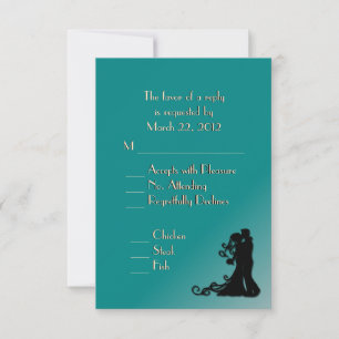 RSVP Turquoise de la mariée et de la chambre
