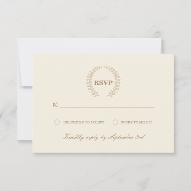 RSVP Wreath moderne (Devant)