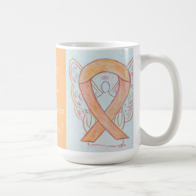 Ruban Angel Mug de sensibilisation au cancer utéri (Droite)