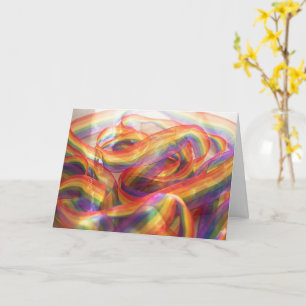 Ruban arc-en-ciel en cascade transparent. carte