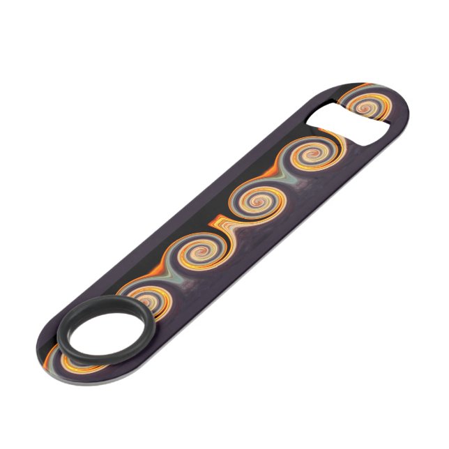 Ruban audacieux de fractale de spirale de coucher (Devant angulaire)