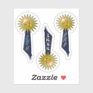 Ruban bleu #1 Étiquette père #1 Son