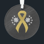 Ruban Chalkboard Gold Awareness<br><div class="desc">Ruban de sensibilisation à l'or de style tableau noir avec fleurs blanches. Le ruban d'or est la Sensibilisation au cancer chez l'enfant, à la MPOC, à la Rhabdomyosarcome embryonnaire et à la Neuroblastome. Septembre est le Mois de la sensibilisation au cancer chez les enfants. Novembre est le Mois de la...</div>