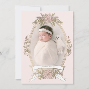 Ruban de cadre ovale féminin et verdure de vacance