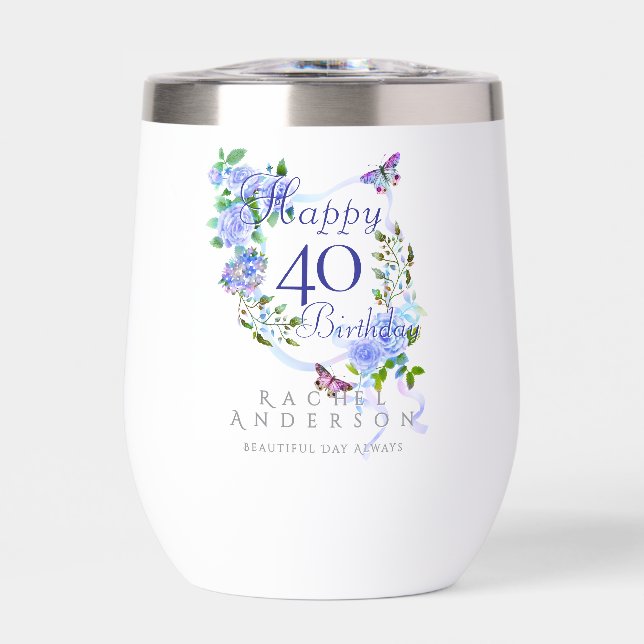Ruban de Rose Bleue 40e Anniversaire (Avant)