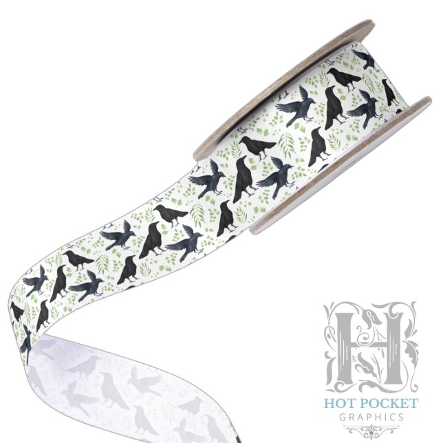Ruban de satin noir en blanc (Créateur téléchargé)