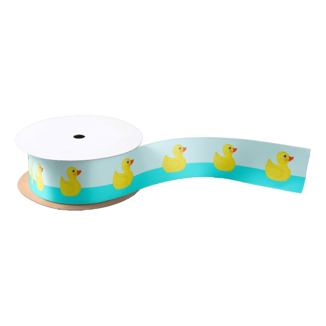 Ruban de satin pour Baby Shower Canard en Caoutcho (Bobine)