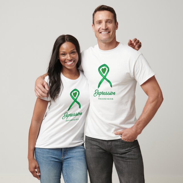 Ruban de sensibilisation à la dépression TShirt pe (Unisexe)