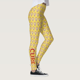 Ruban de sensibilisation jaune et rouge Leggings p