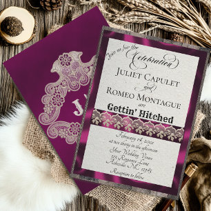 Ruban & Dentelle Gettin 'Hitched - Plum
