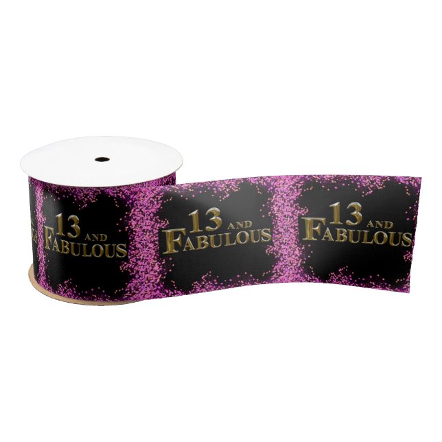 Ruban En Satin 13e anniversaire  (Bobine)