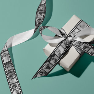 Ruban En Satin 17 Bande de film noir et blanc Satin ruban