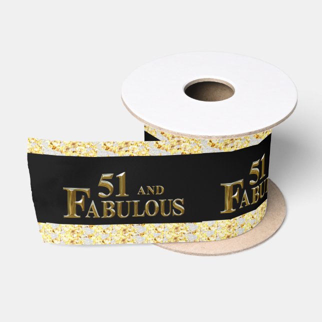 Ruban En Satin 51e anniversaire  (Bobine)