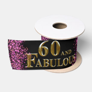 Ruban En Satin 60e anniversaire 