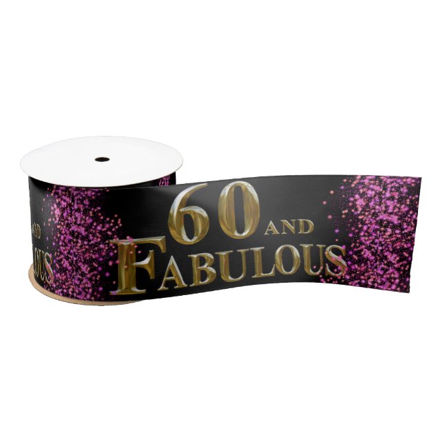 Ruban En Satin 60e anniversaire  (Bobine)