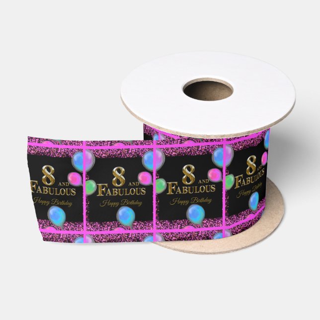 Ruban En Satin 8e anniversaire  (Bobine)