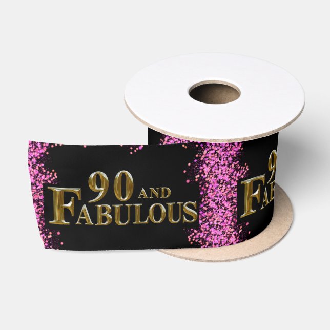 Ruban En Satin 90e anniversaire  (Bobine)