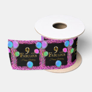 Ruban En Satin 9e anniversaire 