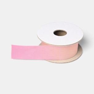 Ruban en satin à motif dégradé rose jaune