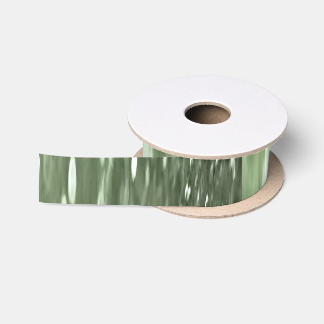 Ruban En Satin Abstract #3: Olive green blur (Bobine)