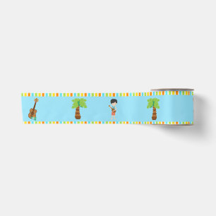 Ruban En Satin Aloha Cute Black Cheveux Boy