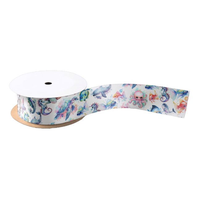Ruban En Satin Amis aquatiques (Bobine)