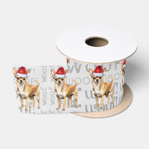 Ruban En Satin Amoureux de chiens drôles Chien Chihuahua Noël mig
