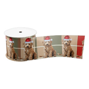 Ruban En Satin Amoureux des chiens Goldendoodle vacances Jour de 