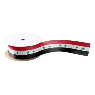 Ruban En Satin Ancien drapeau de Syrie