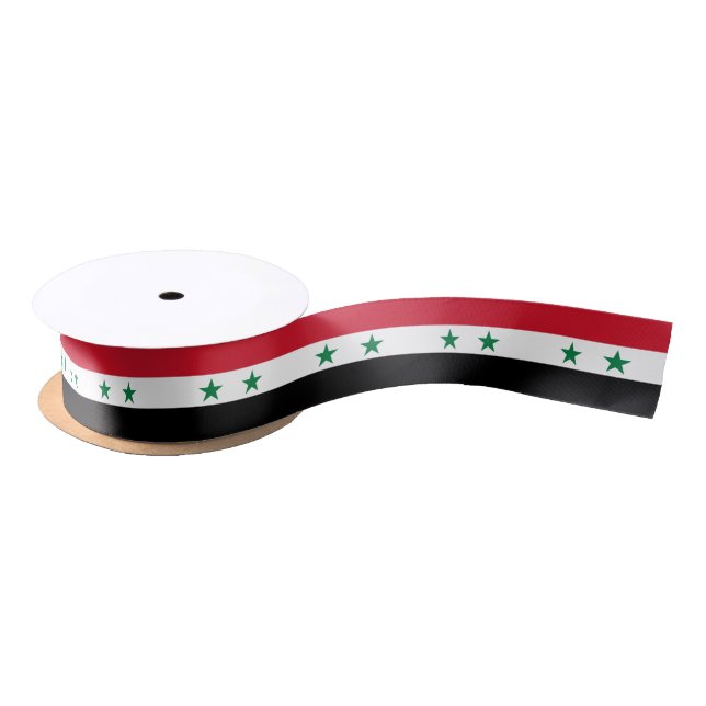 Ruban En Satin Ancien drapeau de Syrie (Bobine)