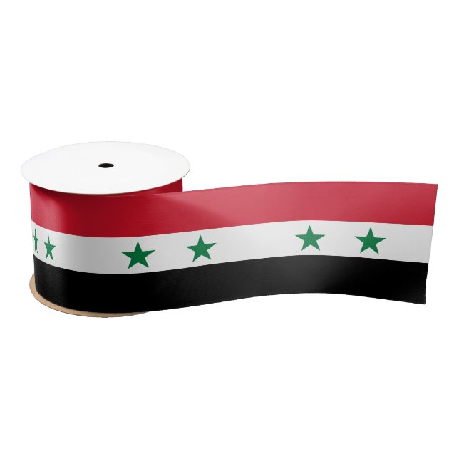 Ruban En Satin Ancien drapeau de Syrie (Bobine)