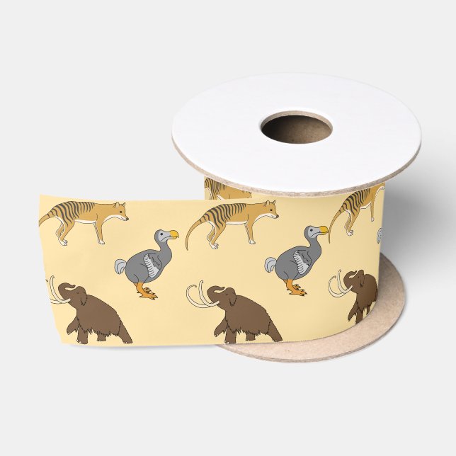 Ruban En Satin Animaux éteints  (Bobine)