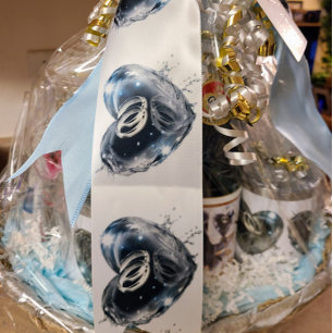 Ruban En Satin Anneaux mariages et coeur en argent cristal