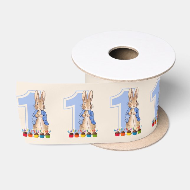 Ruban En Satin Anniversaire classique de lapin de premier  (Bobine)