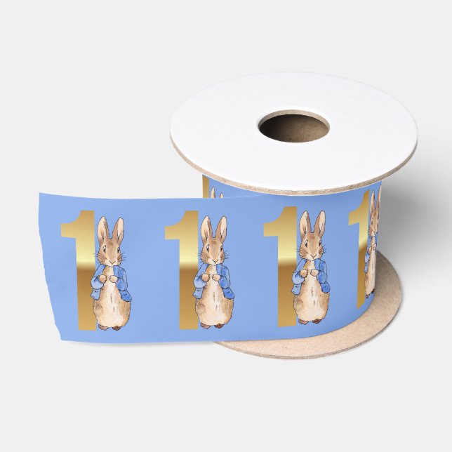 Ruban En Satin Anniversaire classique de lapin de premier  (Bobine)