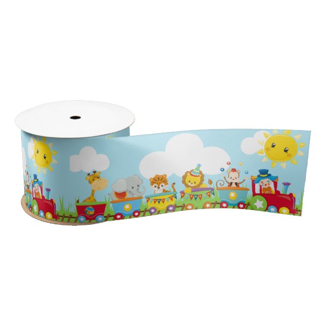 Ruban En Satin Anniversaire de enfant du train Animal Circus en r (Bobine)