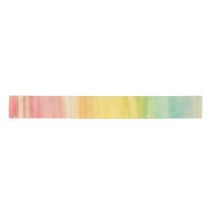 Ruban En Satin Aquarelle colorée Brosses