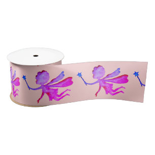 Ruban En Satin Aquarelle rose Fée Dessin Riz Satin