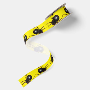Ruban En Satin Araignée noire