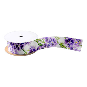 Ruban En Satin Ardoise de fleurs de ciel violet duranta